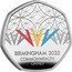 UK 50 Pence Birmingham Commonwealth Games Colored 2022 Proof N P BIRMINGHAM 2022 COMMONWEALTH GAMES coin reverse