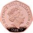 UK 50 Pence Fifty years of Pride UK Piedfort 2022  Proof ELIZABETH II D G REG F D 50 PENCE 2022 JC coin obverse