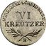 Austria 6 Kreuzer KM# 10 Further Austria KREUTZER VI VORD OEST SCHEID MUNZ H coin reverse