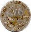 Austria 6 Kreuzer (Franz II) KM# 20 VORD OEST SCHEID MUNZ VI KREUTZER coin reverse