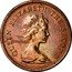 Tuvalu 1 Cent Shell 1985 KM# 1 QUEEN ELIZABETH THE SECOND coin obverse