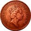 Tuvalu 1 Cent Sea Shell 1994 KM# 26 QUEEN ELIZABETH THE SECOND RDM coin obverse