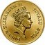 Tuvalu One Dollar Dinosaur Dromaeosaurus 2002 KM# 41 QUEEN ELIZABETH II TUVALU 2002 RDM coin obverse
