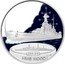 Tuvalu 1 Dollar HMS Hood 2007 Proof KM# 64 262.3 M JG HMS HOOD coin reverse