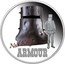 Tuvalu 1 Dollar Ned Kelly Armour 2010 Proof KM# 110 NED KELLY ARMOUR coin reverse