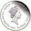 Tuvalu 1 Dollar Thylacine 2011 P Proof KM# 163 QUEEN ELIZABETH II 1 OZ 999 SILVER 2011 TUVALU 1 DOLLAR coin obverse