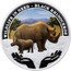 Tuvalu 1 Dollar Black Rhinoceros Wildlife in Need 2012 P Proof KM# 194 WILDLIFE IN NEED BLACK RHINOCEROS 1 OZ 999 SILVER coin reverse
