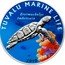 Tuvalu 1 Dollar Sea Turtle Marine Life 2010 Proof KM# 115 TUVALU MARINE LIFE ERETMOCHELYS IMBRICATE 2010 coin reverse