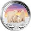 Tuvalu 1 Dollar Polar Bear Wildlife 2012 Proof KM# 203 WILDLIFE IN NEED POLAR BEAR 1 OZ 999 SILVER coin reverse