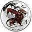Tuvalu 1 Dollar Dragons of legend Red Welsh Dragon 2012 Proof KM# 210 DRAGONS OF LEGEND 1 OZ 999 SILVER $1 RED WELSH DRAGON coin reverse