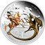 Tuvalu 1 Dollar Dragons of legend St George 2012 Proof KM# 209 DRAGONS OF LEGEND 1 OZ 999 SILVER $1 ST GEORGE AND THE DRAGON coin reverse