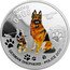 Tuvalu 1 Dollar German Shepherd Police Dog 2011 Proof KM# 197 WORKING DOGS NM GERMAN SHEPHERD - POLICE DOG 1 OZ 999 SILVER coin reverse