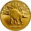 Tuvalu One Dollar Dinosaur Stegosaurus 2002 KM# 43 DINOSAURS STEGOSAURUS DINOSAURS ONE DOLLAR coin reverse