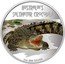 Tuvalu 1 Dollar Australia's Saltwater Crocodile 2009 Proof KM# 87 AUSTRALIA'S SALTWATER CROCODILE 1 OZ 999 SILVER coin reverse
