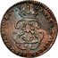 Netherlands Liard (Charles VI) ARCHID AVST DVX BVRG C FLAND ZC 17 12 coin reverse