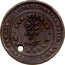 Australia 1/2 Penny 1854 KM# Tn249.1 Private Token issues MEDALIST DIE SINKER coin obverse