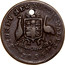 Australia 1/2 Penny 1854 KM# Tn249.1 Private Token issues SYDNEY NEW SOUTH WALES coin reverse