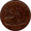 Australia 1/2 Penny 1855 KM# Tn6 Private Token issues TASMANIA coin obverse