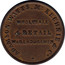 Australia 1/2 Penny 1855 KM# Tn8.1 Private Token issues ADAMSON, WATTS, MCKECHNIE & CO. WHOLESALE & RETAIL WAREHOUSEMEN coin obverse
