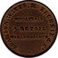 Australia 1/2 Penny 1855 KM# Tn8.2 Private Token issues ADAMSON, WATTS. MCKENNIE & CO WHOLESALE & RETAIL WAREHOUSEMEN coin obverse