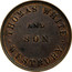 Australia 1/2 Penny 1855 KM# Tn269 Private Token issues WHITE AND SON WESTBURY coin obverse