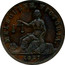 Australia 1/2 Penny Melbourne Victoria 1857 KM# Tn103 MELBOURNE VICTORIA coin obverse