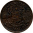 Australia 1/2 Penny 1857 KM# Tn83.1 Private Token issues PEACE & PLENTY coin reverse