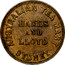 Australia 1/2 Penny Hanks & Lloyd Token 1857 KM# Tn83.2 - coin obverse