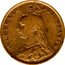 Australia 1/2 Sovereign Victoria 1889 S KM# 9 VICTORIA DEI GRATIA J. E. B. coin obverse