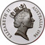 Australia $1 30th Anniversary - Decimal Coinage 1996 KM# 326 ELIZABETH II AUSTRALIA 1996 RDM coin obverse