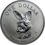 Australia 1 Dollar Australian Kangaroo 1995 KM# 293.1 ONE DOLLAR C HH 1 OUNCE FINE SILVER coin reverse
