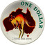 Australia 1 Dollar Australian Kangaroo 2000 KM# 490.2 ONE DOLLAR 1 OUNCE FINE SILVER G coin reverse