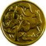 Australia 1 Dollar Kangaroos 1998 Proof KM# 84 1 DOLLAR coin reverse
