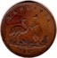 Australia 1 Penny 1855 KM# Tn7 Private Token issues LEWIS ABRAHAMS DRAPER LIVERPOOL STREET HOBART TOWN coin obverse
