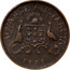 Australia 1 Penny 1855 KM# Tn9 Private Token issues ADVANCE AUSTRALIA coin reverse