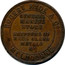 Australia 1 Penny 1857 KM# Tn133 Private Token issues PEACE & PLENTY coin reverse