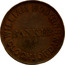 Australia 1 Penny 1858 KM# Tn276 Foreign Token issues WILLIAM HOKGINS BANKER CLOCHJORDAN coin obverse