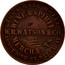 Australia 1 Penny 1862 KM# TnF294 Private Token issues TOWN HALL HOTEL ARMSTRONG ST.BALLARAT W.R.WATSON&CO. coin obverse