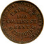Australia 1 Penny 1862 KM# Tn226 Private Token issues LETTER CUTTER SEAL ENGRAVER TOKEN MAKER T.STOKES 100 COLLINS ST. EAST MELBOURNE coin obverse