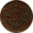 Australia 1 Penny 1862 KM# Tn225.2 Private Token issues OUTER: LETTER CUTTER - BUTTON CHECK & TOKEN MAKER INNER: T.STOKES 100 COLLINS ST. MELBOURNE coin obverse