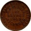 Australia 1 Penny 1862 KM# Tn209 Private Token issues WHOLESALE&RETAIL BUTCHER R.B.RIDLER 187 BRIDGE ROAD RICHMOND coin obverse