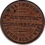 Australia 1 Penny 1862 KM# Tn15 Private Token issues MELBOURNE JNO ANDREW & CO DRAPERS & C 11 LONSDALE ST. WEST coin reverse