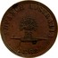 Australia 1 Penny 1862 KM# Tn260 Private Token issues ADVANCE AUSTRALIA 1862 coin reverse