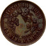Australia 1 Penny 1862 KM# Tn213 Private Token issues VICTORIA 1862 IN VINO VERITAS coin reverse