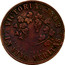 Australia 1 Penny 1862 Fabrication, as struck KM# TnF219 Private Token issues VICTORIA 1862 IN VINO VERITAS coin reverse