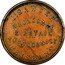 Australia 1 Penny 1864 KM# Tn35 Private Token issues I SAWYER WHOLESALE & RETAIL TOBACCONIST BRISBANE coin obverse