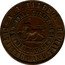 Australia 1 Penny 1860 KM# Tn111 Private Token issues INNER: 13 LONSDALE STREET MELBOURNE OUTER: A.G. HODGSON OUTFITTER AND TAILOR coin obverse