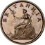 Australia 1 Penny ND KM# Tn16.2 Private Token issues BRITANNIA coin obverse