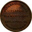 Australia 1 Penny ND KM# Tn182.1 Private Token issues ALFRED NICHOLAS LIVERPOOL TEA WAREHOUSE LIVERPOOL ST. HOBART TOWN coin obverse