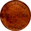 Australia 1 Penny ND KM# Tn216 Private Token issues WHOLESALE DRAPERS RETAIL coin reverse